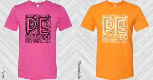 Physical Ed Subway Art Graphic Tee Graphic Tee