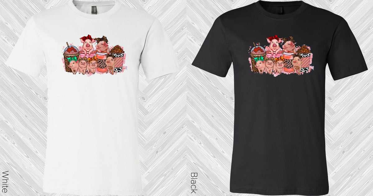 Pigs Coffee Graphic Tee Graphic Tee