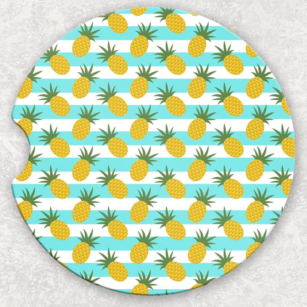 Car Coaster Set - Pineapples