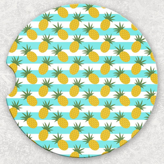 Car Coaster Set - Pineapples