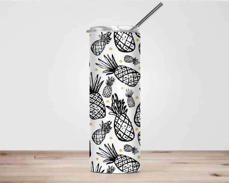 Pineapples 20 Oz Skinny Tumbler