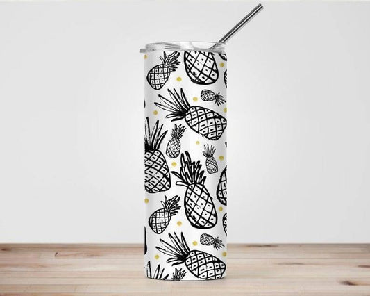 Pineapples 20 Oz Skinny Tumbler