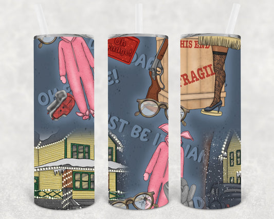 Pink Nightmare 20 Oz Skinny Tumbler