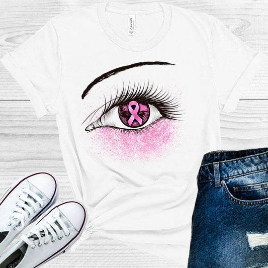 Pink Ribbon Awareness Eye Graphic Tee Graphic Tee