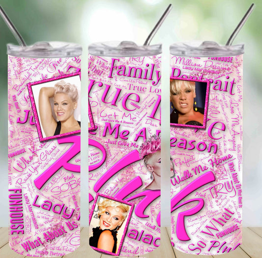 Pink 20 Oz Skinny Tumbler