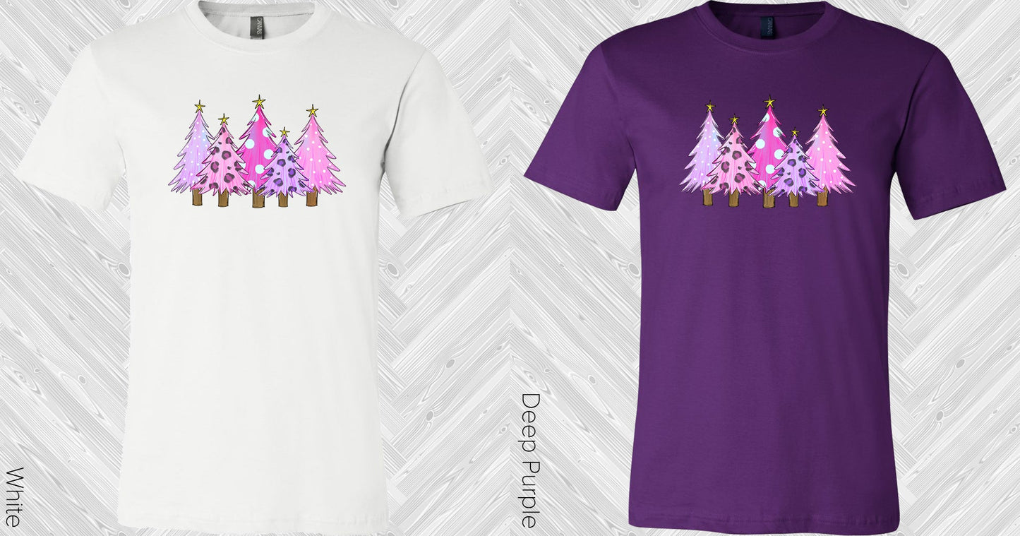Pink And Purple Trees Graphic Tee Graphic Tee