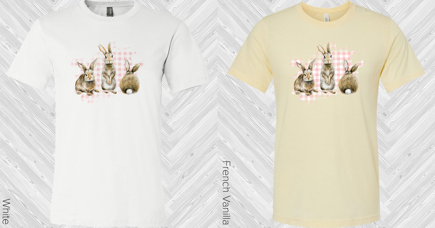 Plaid Easter Bunnies Graphic Tee Graphic Tee