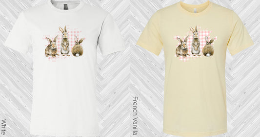 Plaid Easter Bunnies Graphic Tee Graphic Tee