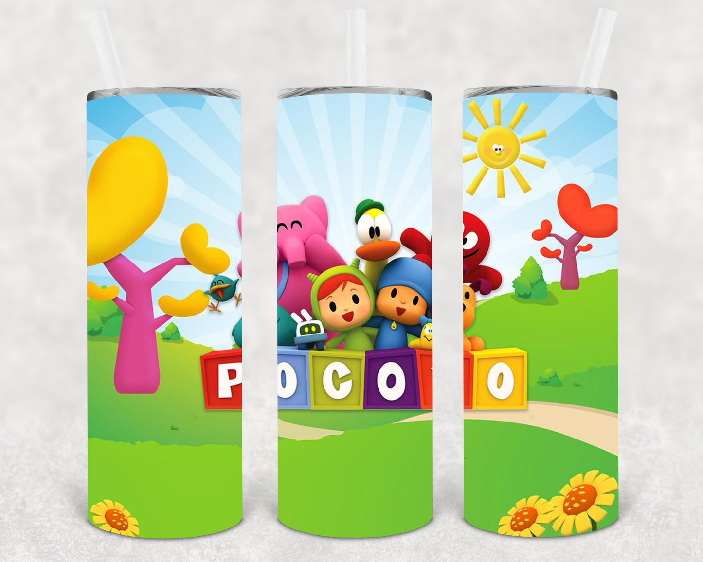 Pocoyo 20 Oz Skinny Tumbler