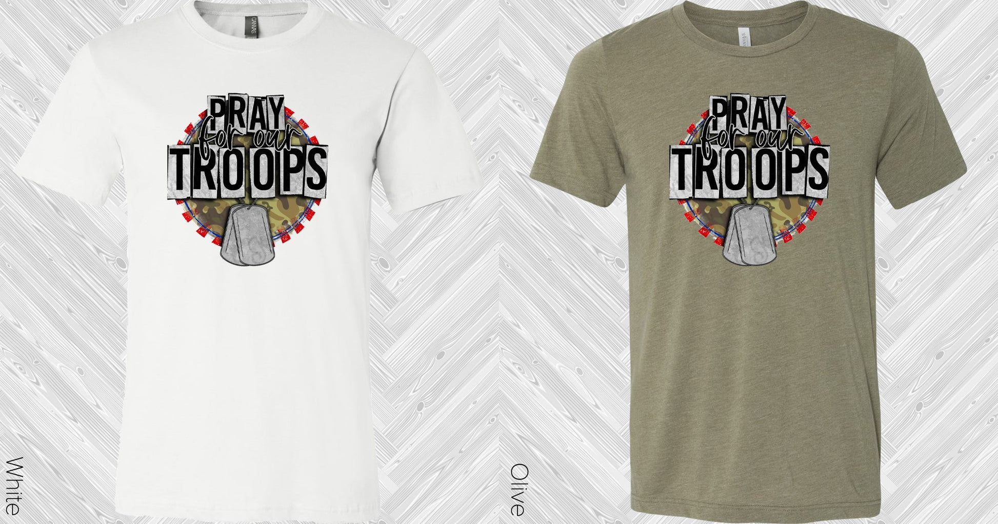 Pray For Our Troops Graphic Tee Graphic Tee