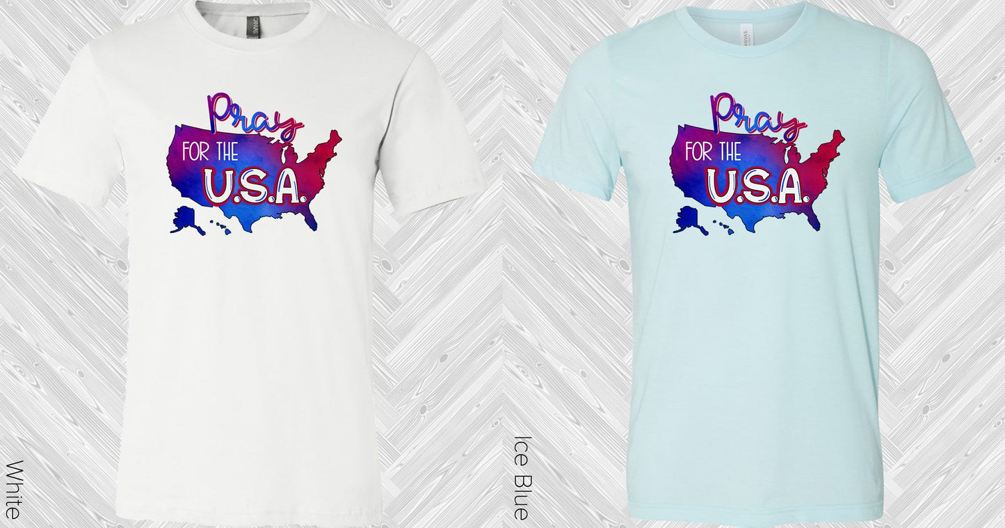 Pray For The Usa Graphic Tee Graphic Tee