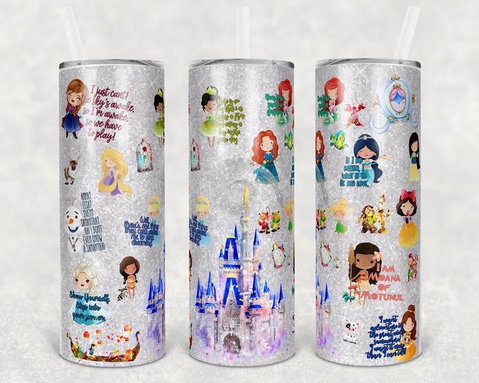 Princess 20 Oz Skinny Tumbler