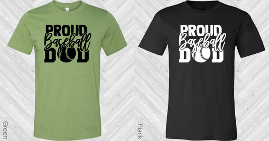 Proud Baseball Dad Graphic Tee Graphic Tee