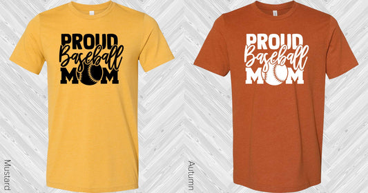 Proud Baseball Mom Graphic Tee Graphic Tee