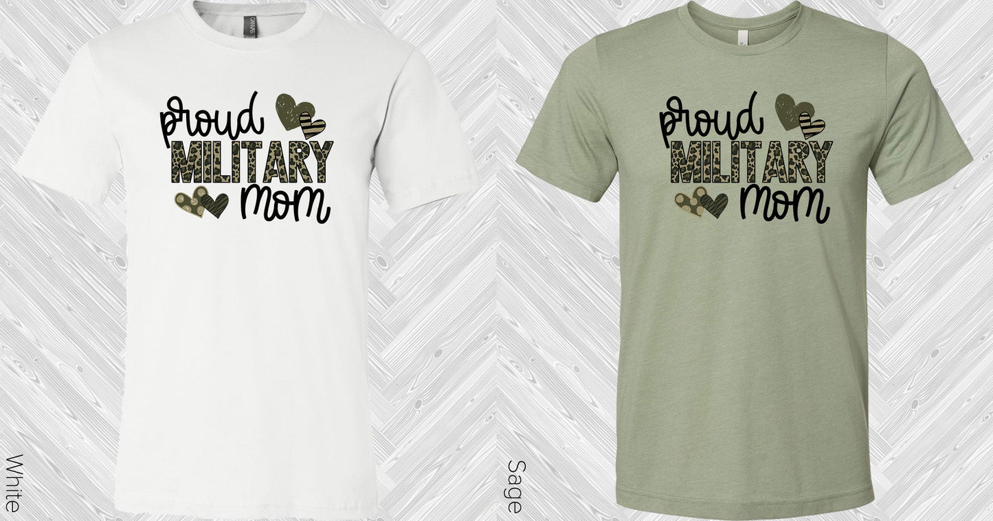 Proud Military Mom Graphic Tee Graphic Tee