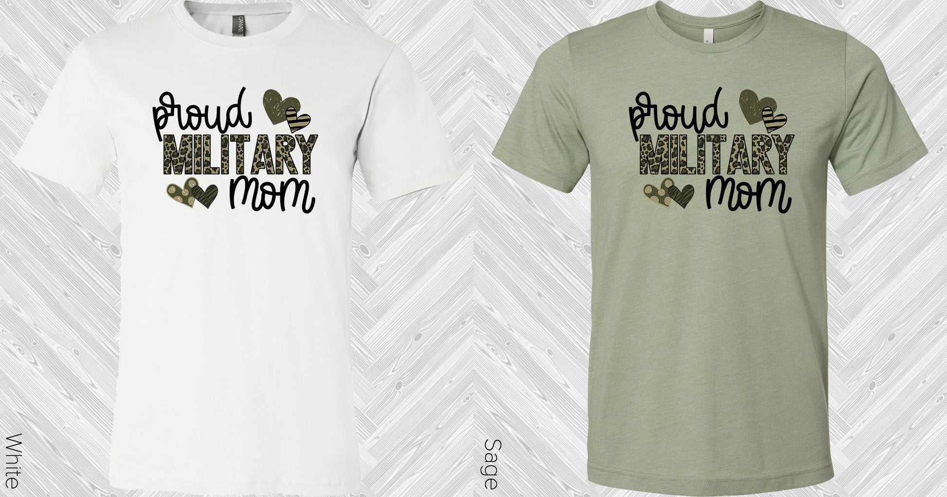 Proud Military Mom Graphic Tee Graphic Tee