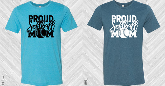 Proud Softball Mom Graphic Tee Graphic Tee