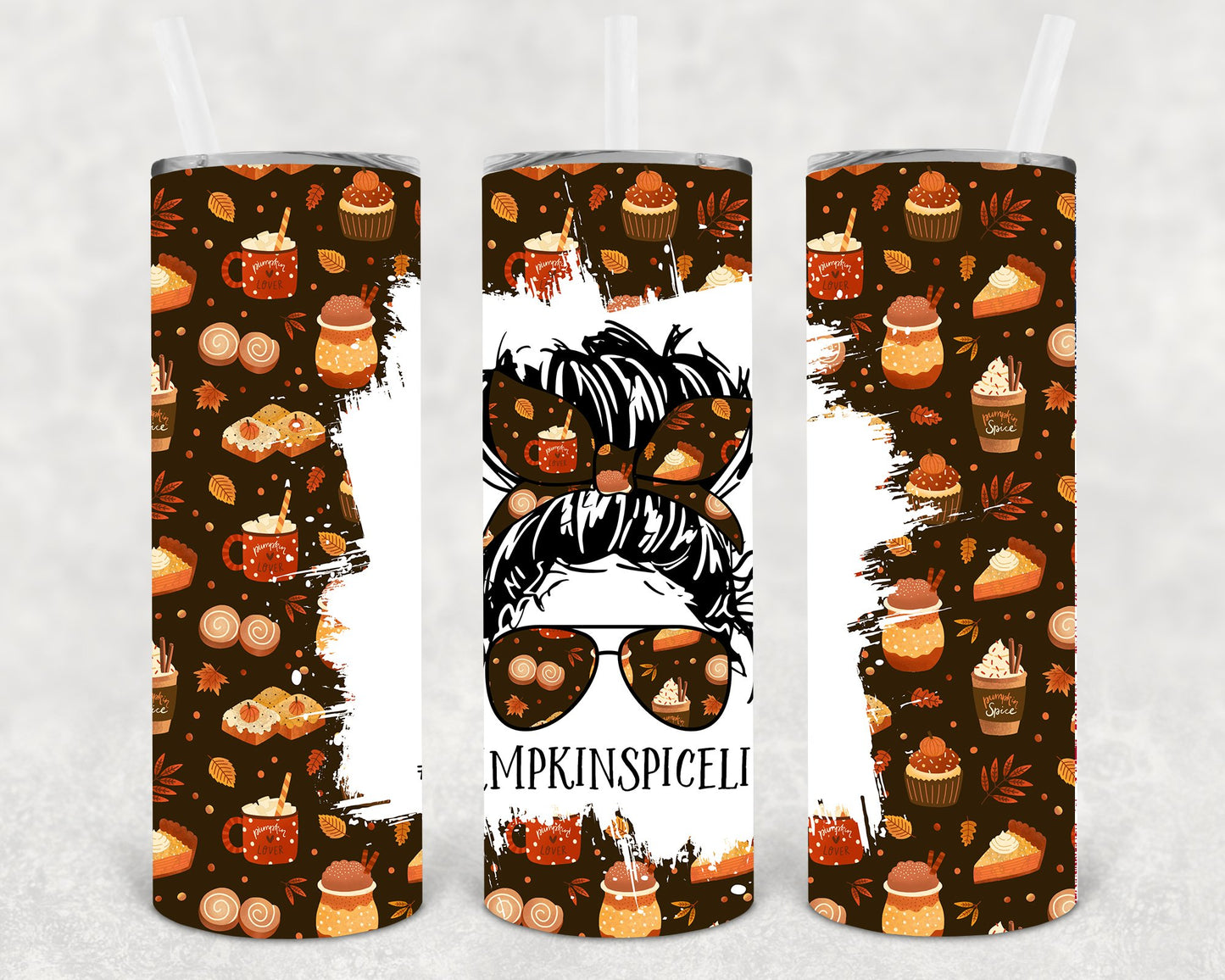 Pumpkin Spice Life 20 Oz Skinny Tumbler