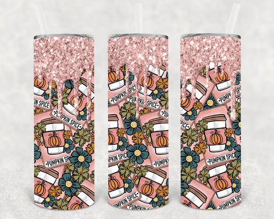Pumpkin Spice 20 Oz Skinny Tumbler