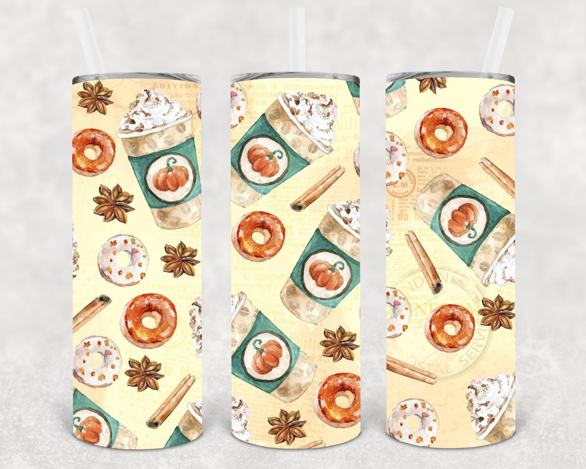 Pumpkin Spice And Livin My Best Life 20 Oz Skinny Tumbler