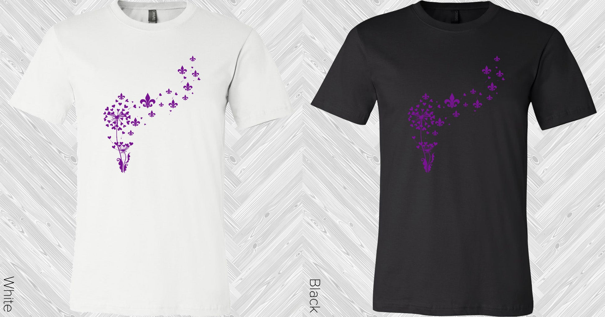 Purple Fleur De Lis Graphic Tee Graphic Tee