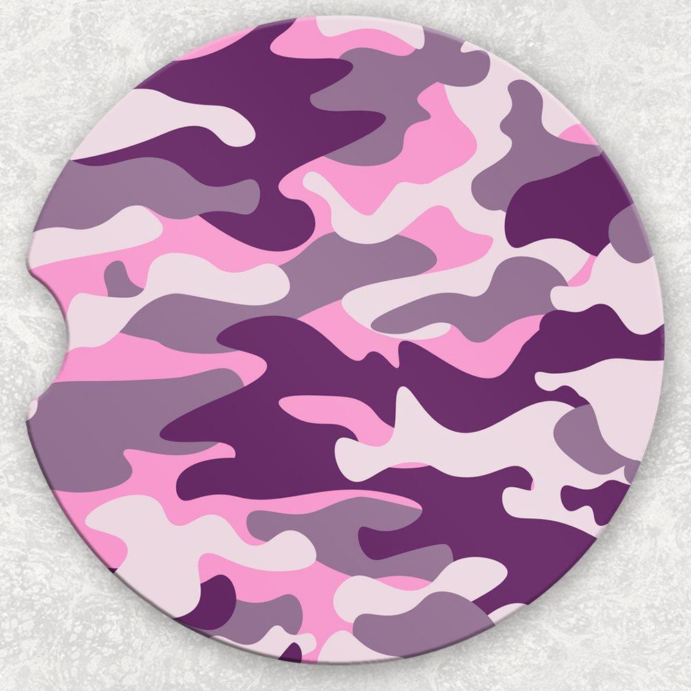 Car Coaster Set - Purple Pink Camo