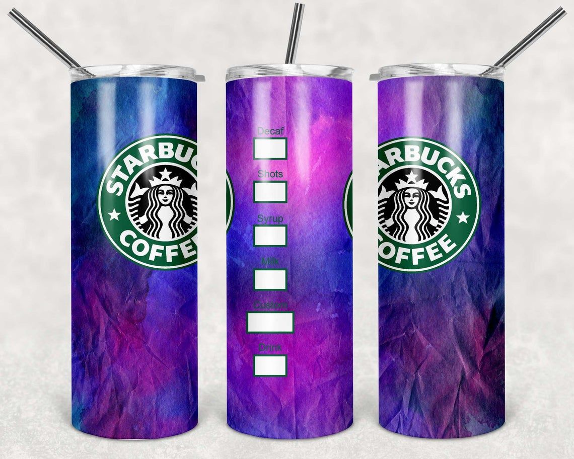 Blue And Purple Rainbow 20 Oz Skinny Tumbler