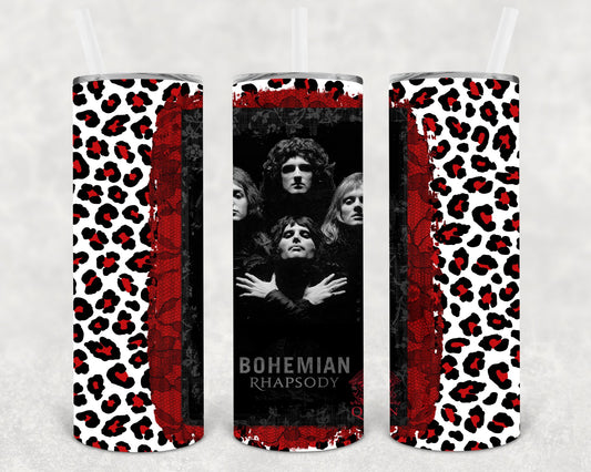 Queen Bohemian Rhapsody 20 Oz Skinny Tumbler