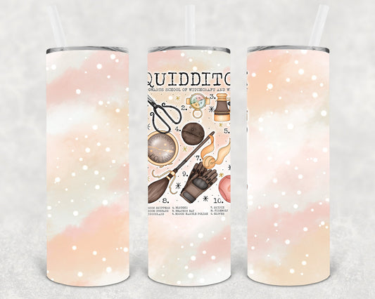 Quidditch 20 Oz Skinny Tumbler