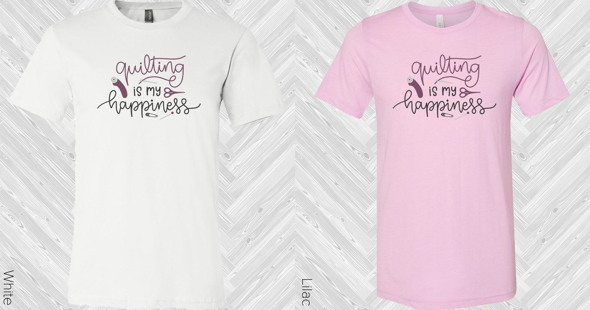 Quilting Is My Happiness Graphic Tee Graphic Tee