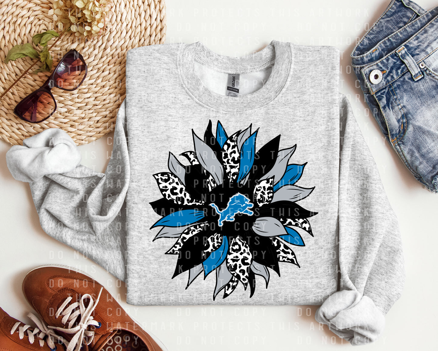 Lions Sunflower Graphic Tee