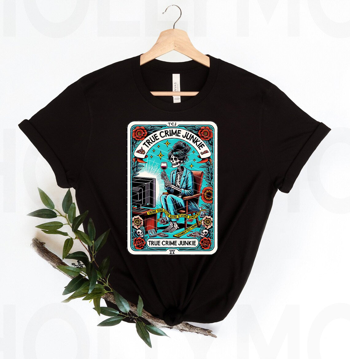 True Crime Junkie Tarot Graphic Tee