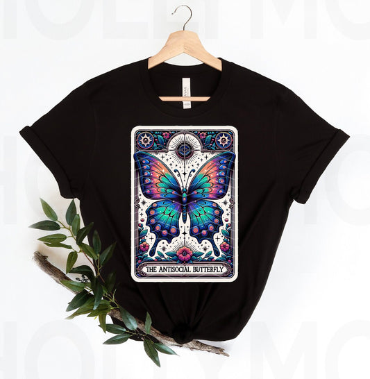 The Antisocial Butterfly Tarot Graphic Tee