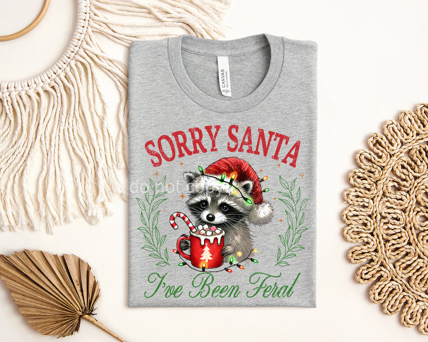 Sorry Santa I've Been Feral Graphic Tee