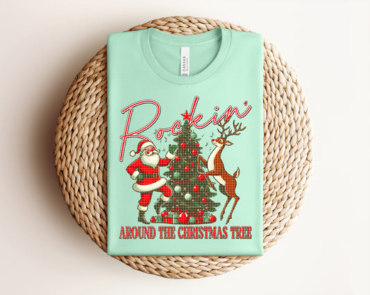 Rockin Around the Christmas Tree Graphic Tee