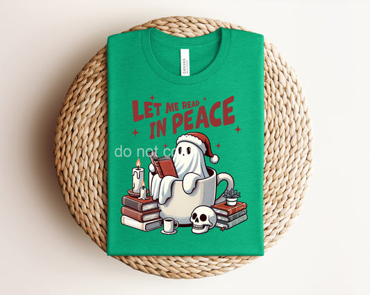 Let Me Read in Peace Graphic Tee
