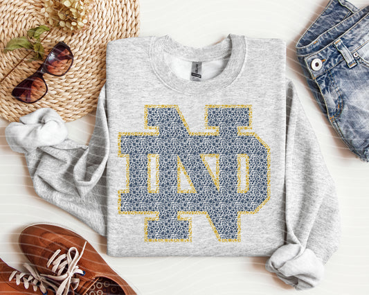 Floral Notre Dame Graphic Tee