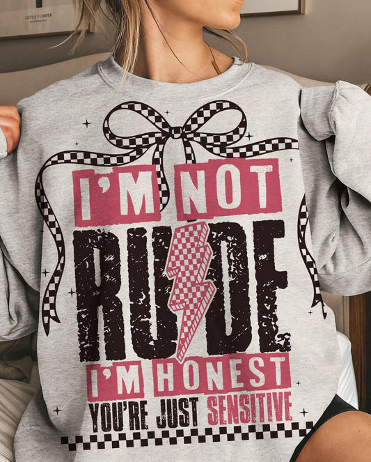 I'm Not Rude Graphic Tee
