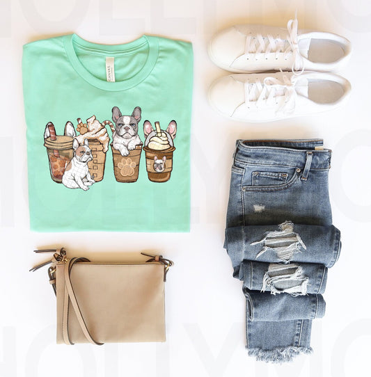Frenchie Coffee Graphic Tee