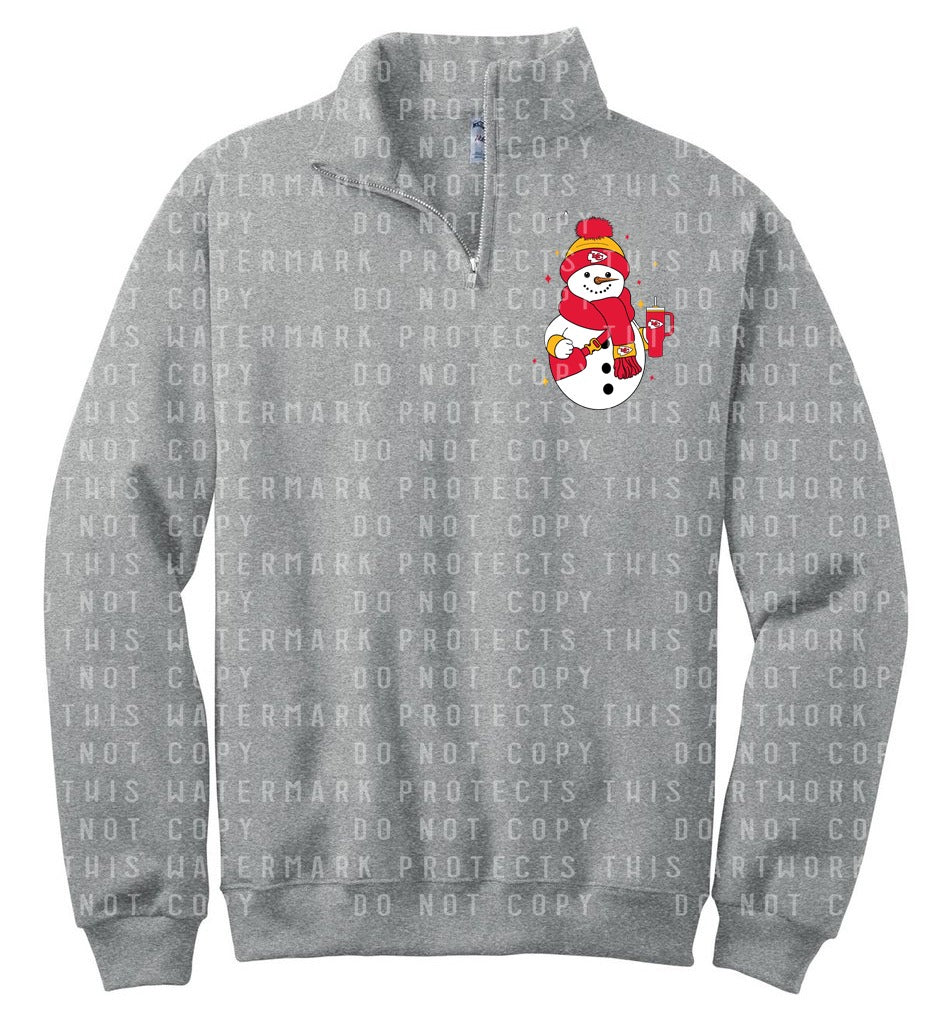 Chiefs Snowman Quarter Zip