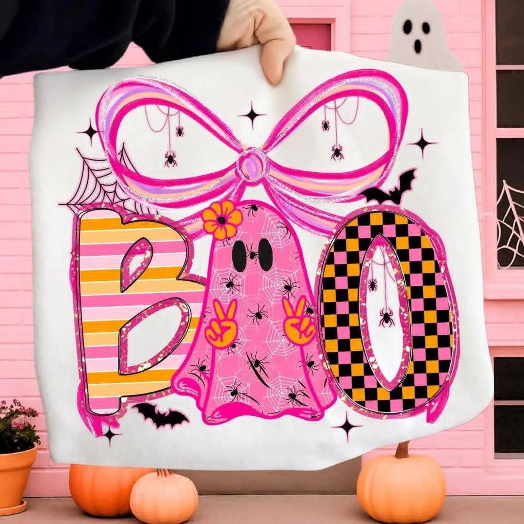 Boo Ribbon Ghost Graphic Tee