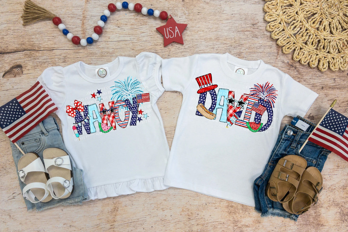 Patriotic Names Graphic Tee