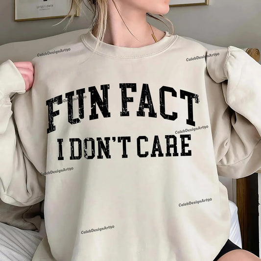 Fun Fact I Don't Care Graphic Tee