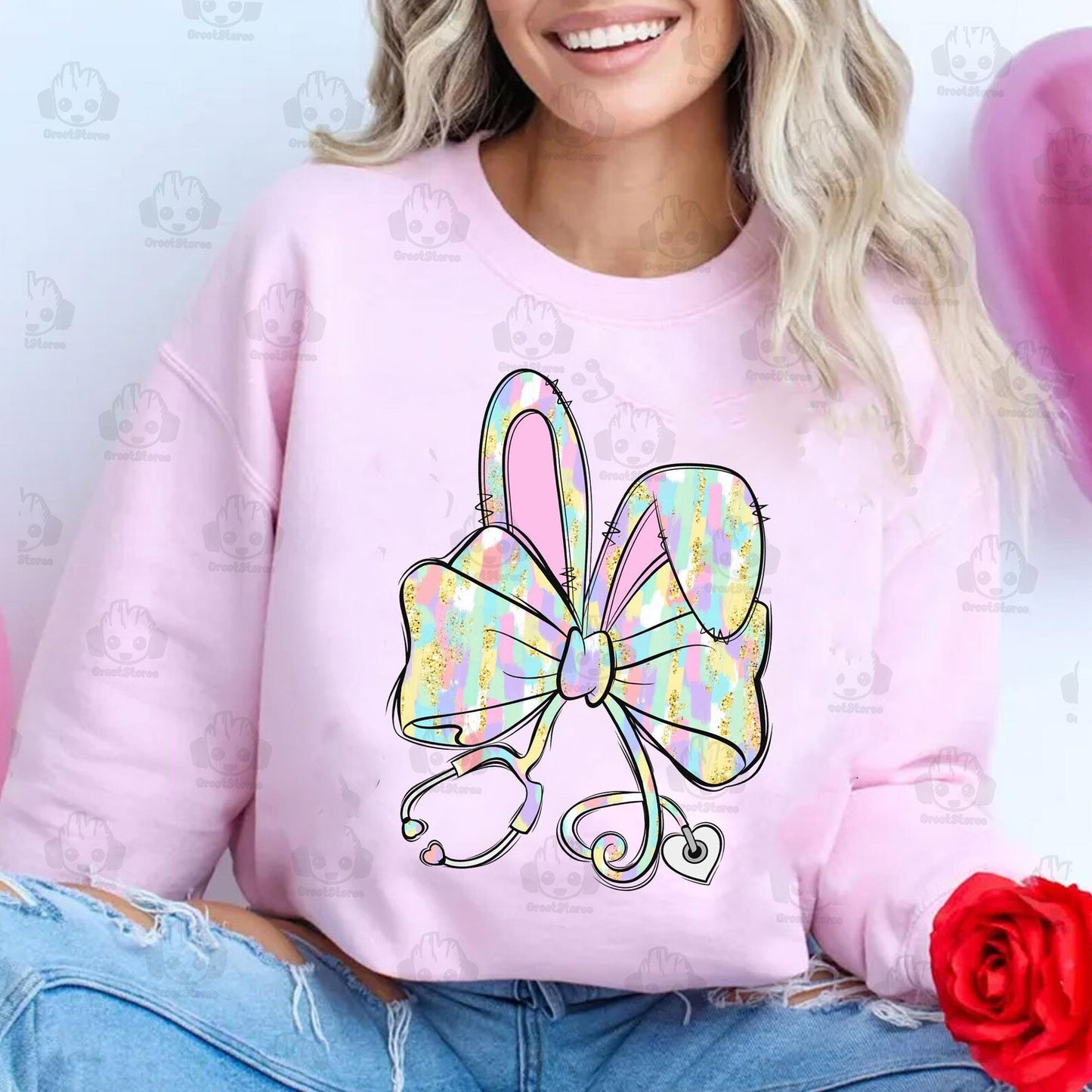 Bunny Stethoscope Graphic Tee