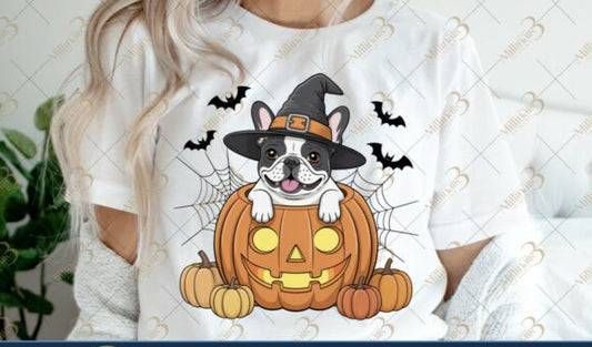 Pumpkin Frenchie Graphic Tee