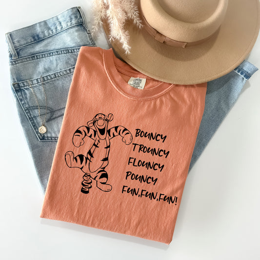 Bouncy Trouncy Flouncy Pouncy Fun Fun Fun Graphic Tee