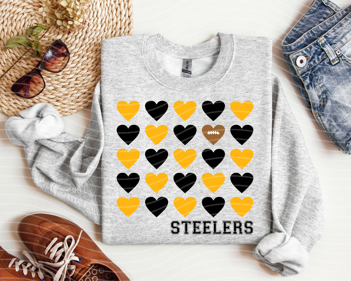 Steelers Hearts Graphic Tee