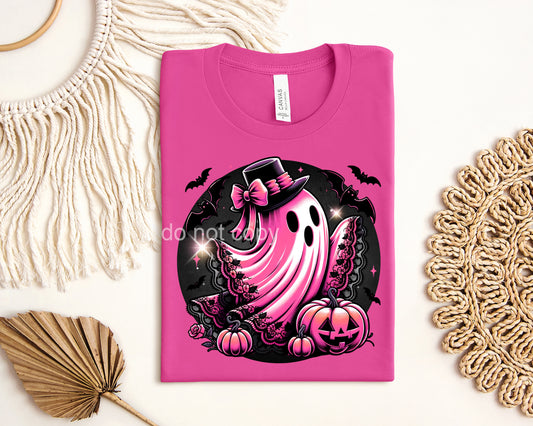 Pink Ghost Graphic Tee