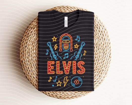 Elvis Neon Graphic Tee