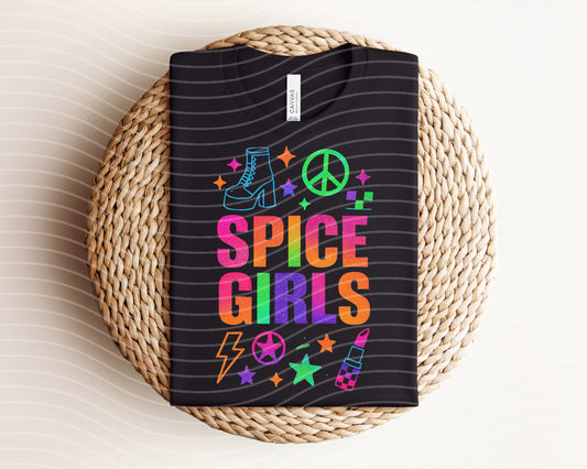 Spice Girls Neon Graphic Tee